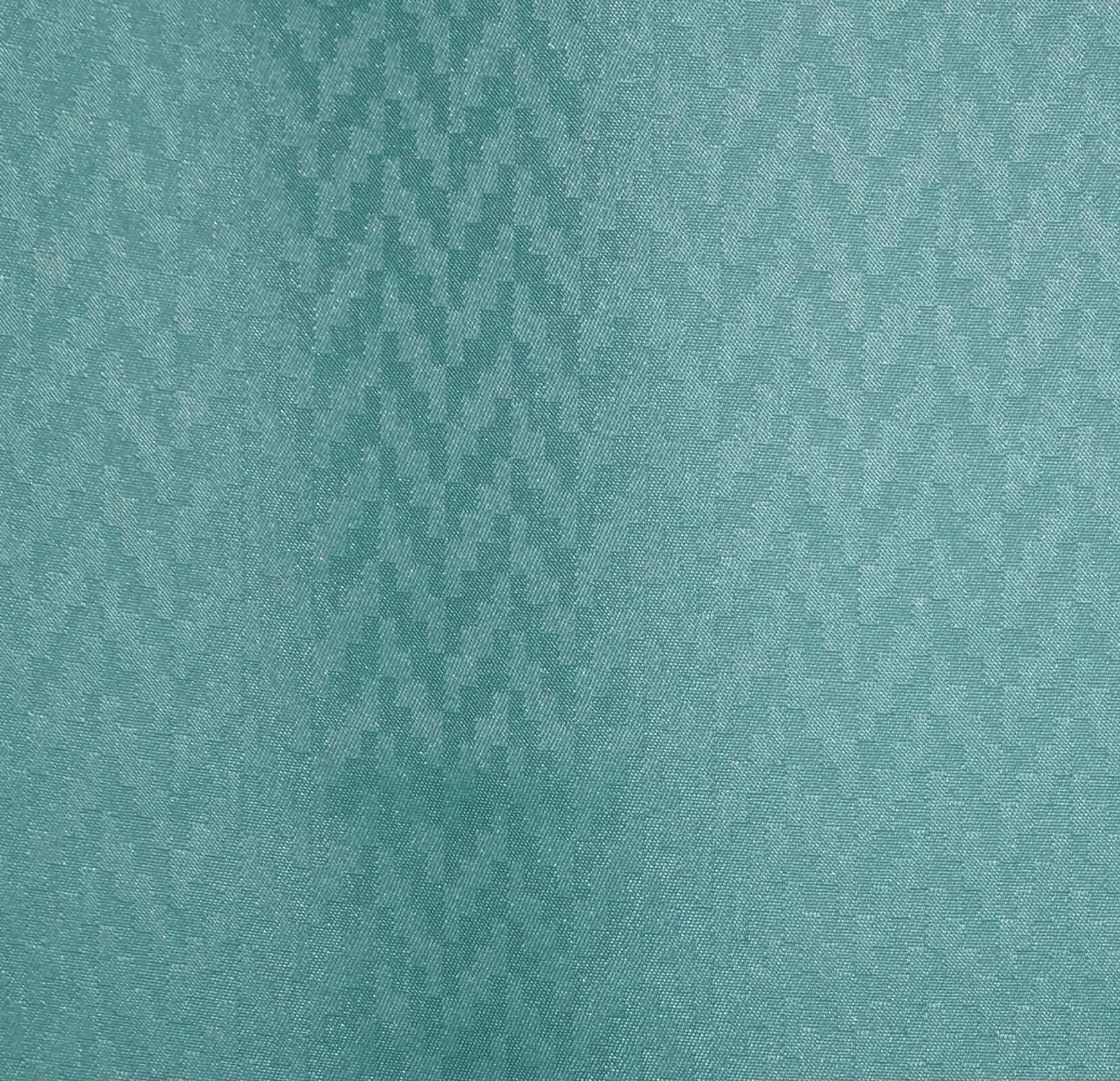 Hospital Partition Curtains, Clinic Curtains Size 12 FT W x 7 ft H, Channel Curtains with Net Fabric, 100% polyester 24 Rustfree Metal Eyelets 24 Plastic Hook, Dark Green Zig Zag, (12x7 FT) - HalfPe