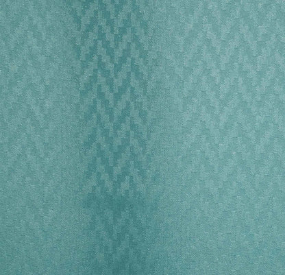 Hospital Partition Curtains, Clinic Curtains Size 12 FT W x 7 ft H, Channel Curtains with Net Fabric, 100% polyester 24 Rustfree Metal Eyelets 24 Plastic Hook, Dark Green Zig Zag, (12x7 FT) - HalfPe