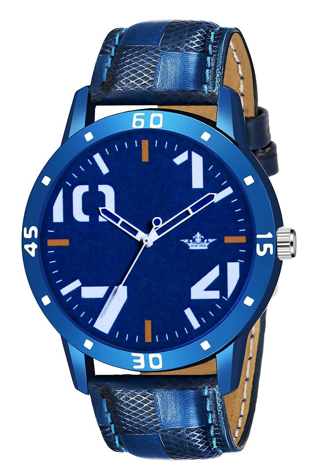 LOREM Blue Professional Look Analog Watch For Men LR59 - HalfPe