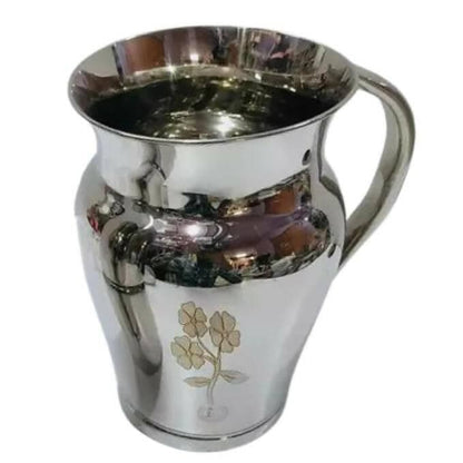 SHINI LIFESTYLE Stainless Steel JUG Flower Print - HalfPe