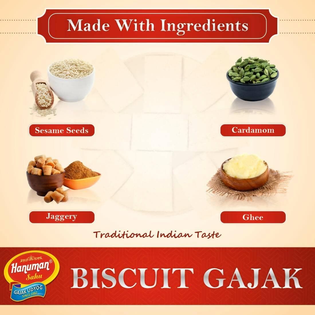 HANUMAN SAHU GAZAK UDYOG Hand Made | Murena Biscuit gajak,Gachak Bar - HalfPe