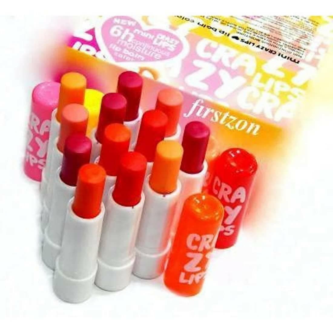 SENECIO Lip Balm 12 Colors Aromatic Fruit Lipstick (Pack Of 12) - HalfPe