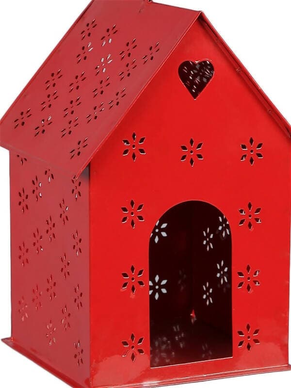 Hut Shape Bird House Red - HalfPe