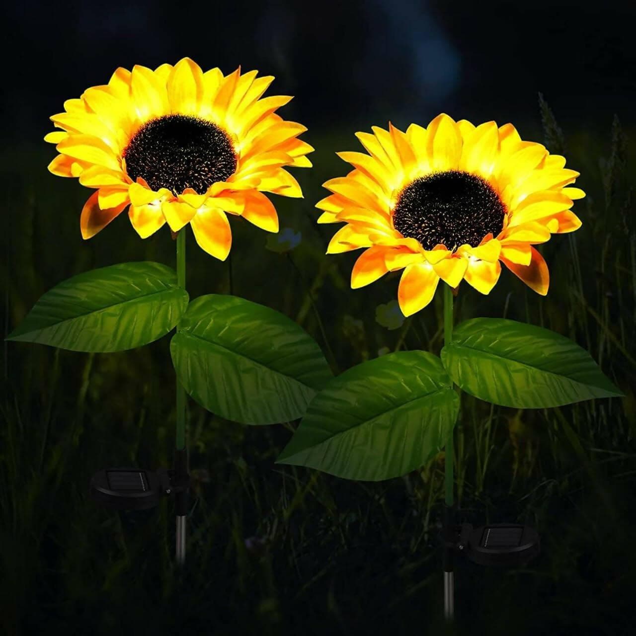 Solar Powered Sunflower Garden/Outdoor Light (Pack of 3) - HalfPe