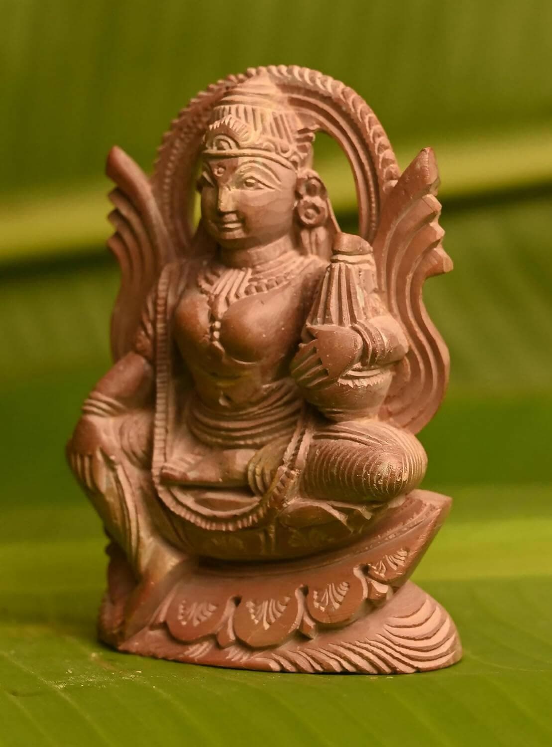 KariGhar Stone Hand Carved Mahalaxmi, Laxmi MATA Idol for Home - HalfPe