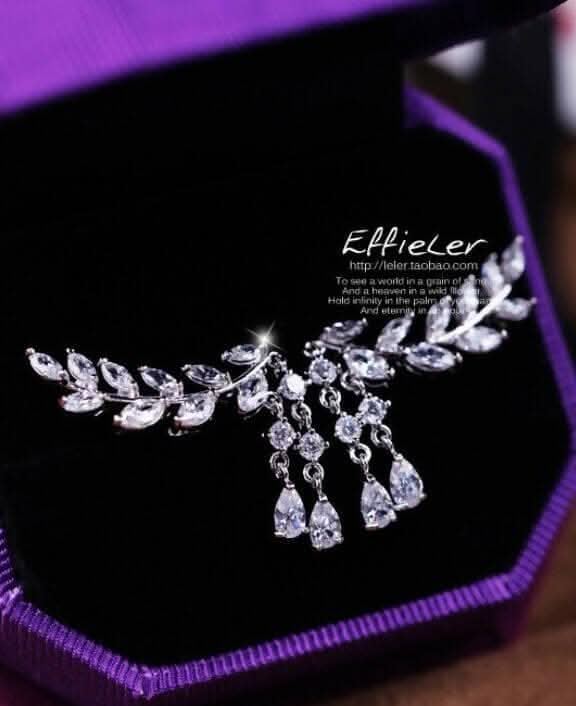 Leaf silver stud earring (2 pairs) - HalfPe