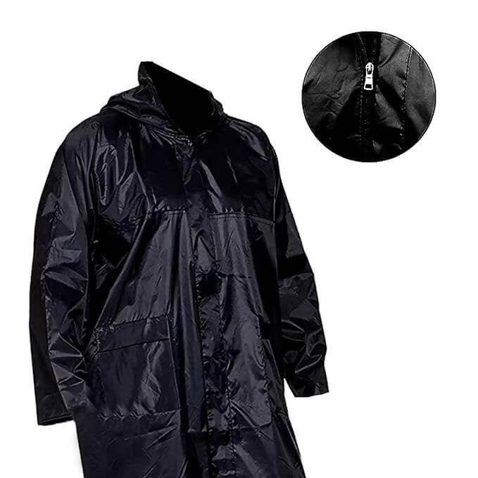 Women's Polyester Long RainCoat Pocho Barsaati - HalfPe