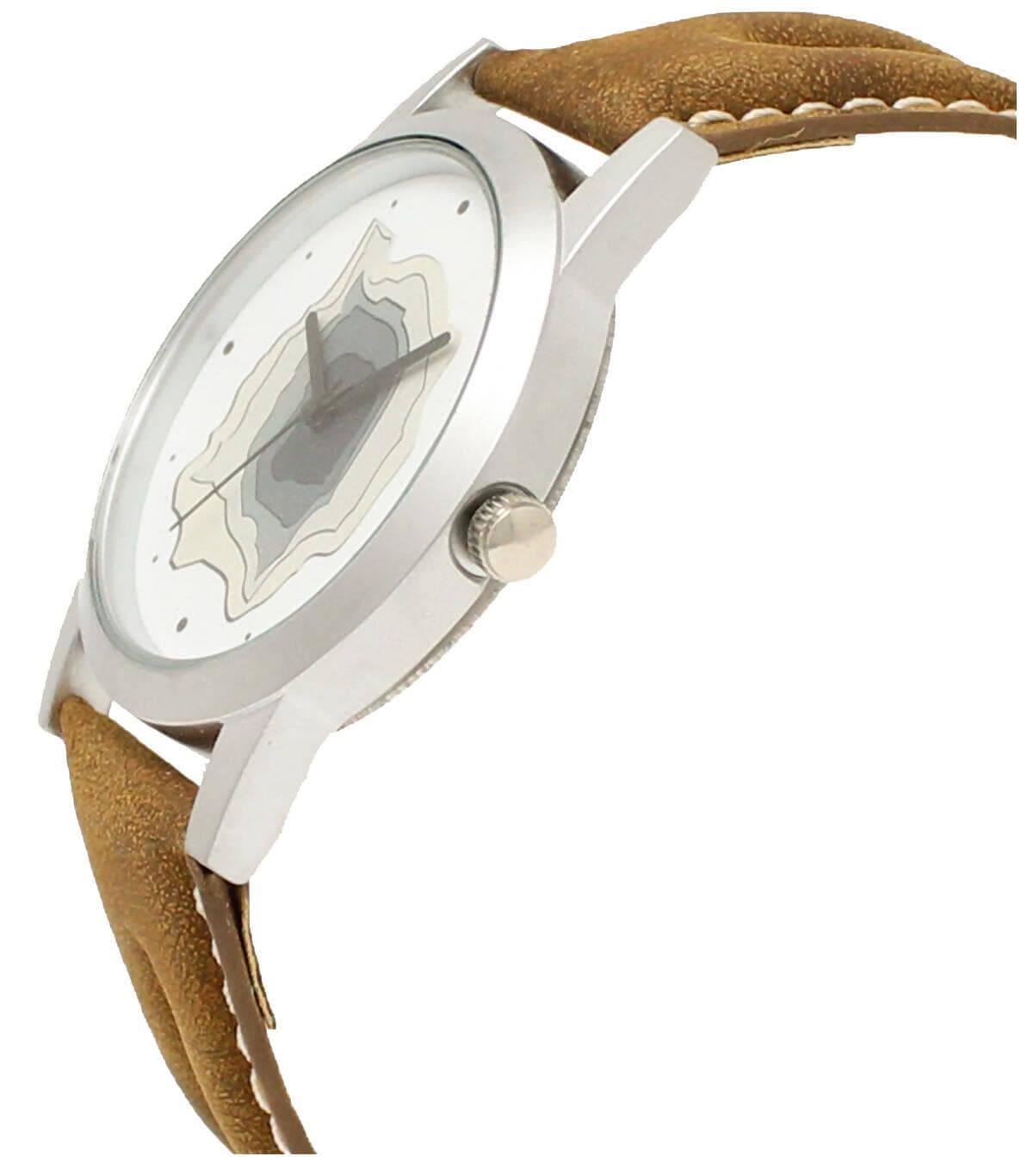 LOREM White 3D Look Analog Watch For Men LR09 - HalfPe