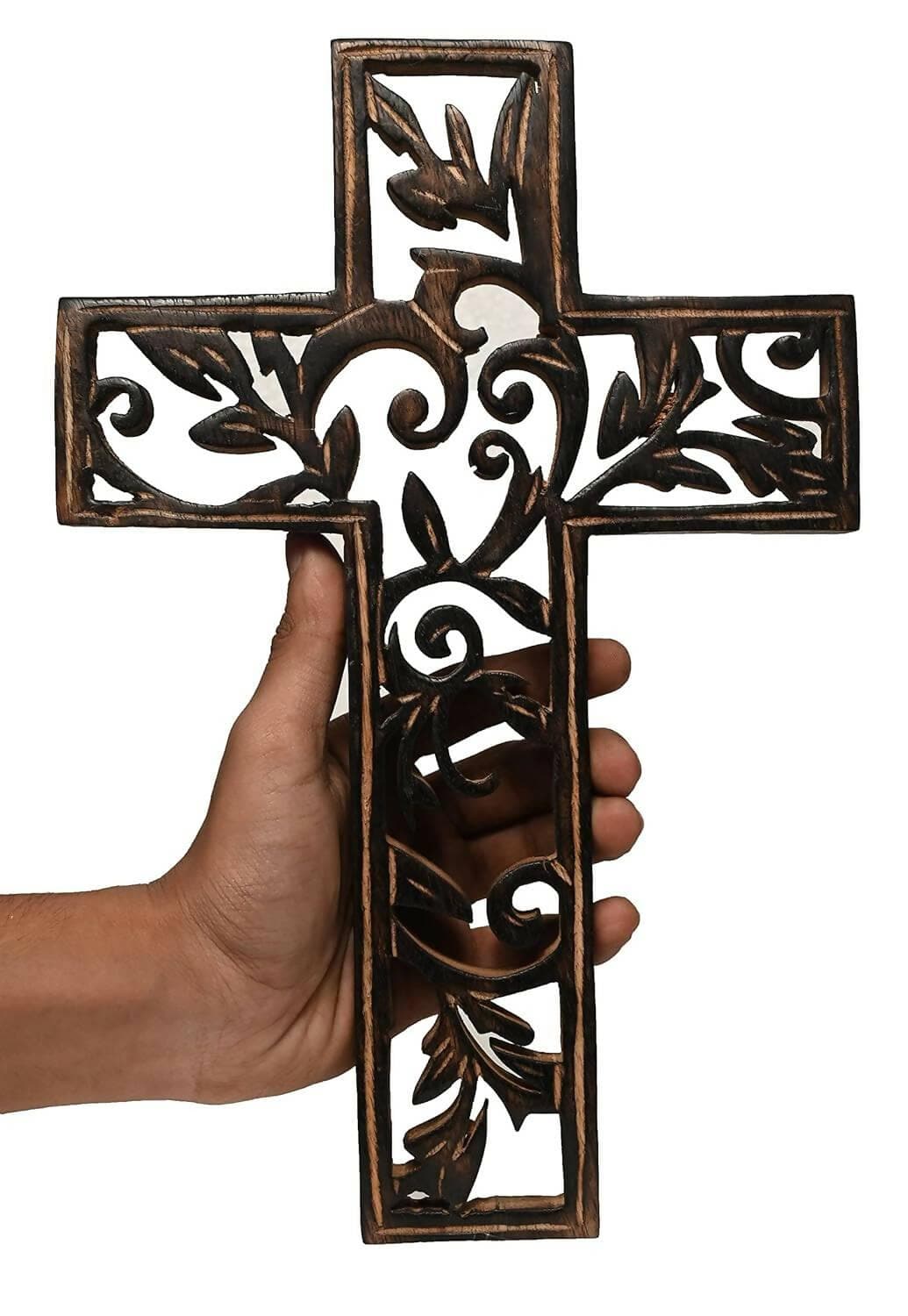 KariGhar Crucifix | Jesus Christ | Cross Jesus | Crucified Jesus Idol for Home | Living Room | Prayer Room - HalfPe