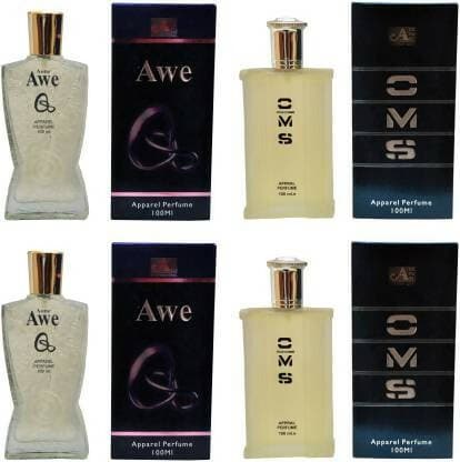 Aone AweQ Perfume and CMS Perfume 100ML Each (Pack of 4) Eau de Parfum - 400 ml - HalfPe