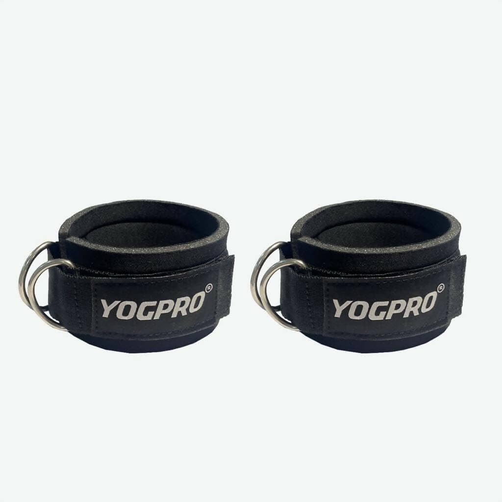 Yogpro Unisex Stylish Ankle Straps with Metal D-Rings - HalfPe