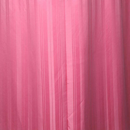 Hospital Partition Curtains, Clinic Curtains Size 16 FT W x 7 ft H, Channel Curtains with Net Fabric, 100% polyester 32 Rustfree Metal Eyelets 32 Plastic Hook, Pink, Stripes Design (16x7 FT) - HalfPe