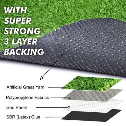 Mats Avenue Artificial Grass Mat Carpet for Christmas Crib, Balcony Home Decoration Floor Mat (60x240 CM) - HalfPe