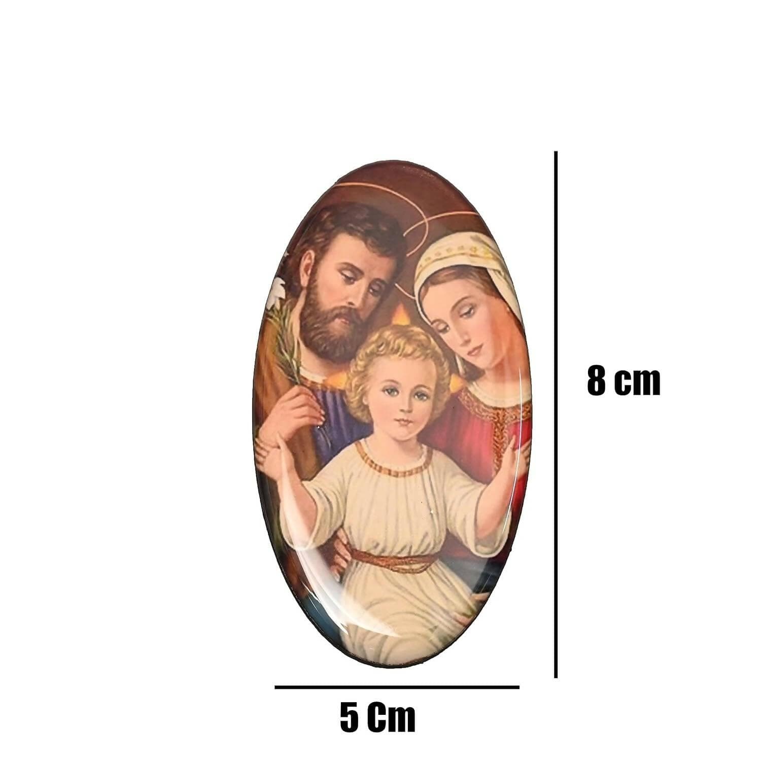 KariGhar Holy Family Magnet for Refrigerator | Cupboard | Office | Gifting & Decoration (Muticolour, 5 x 8 x 0.2 cm) - HalfPe