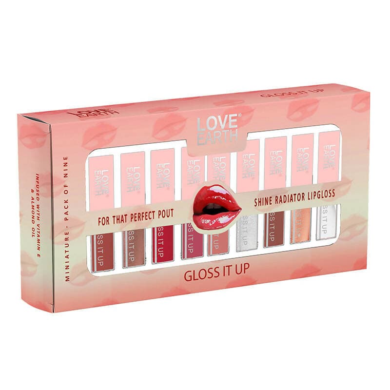 Love earth lip gloss (pack of 9) - HalfPe