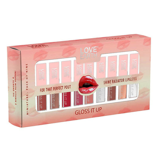 Love earth lip gloss (pack of 9) - HalfPe