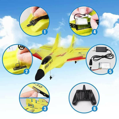 RC Stunt Airplane 2.4G Remote Control MIG-530 Kids Toys - HalfPe