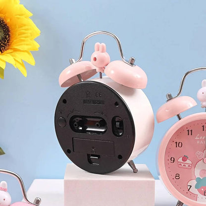 Cute Rabbit alarm clock ( Pink) - HalfPe