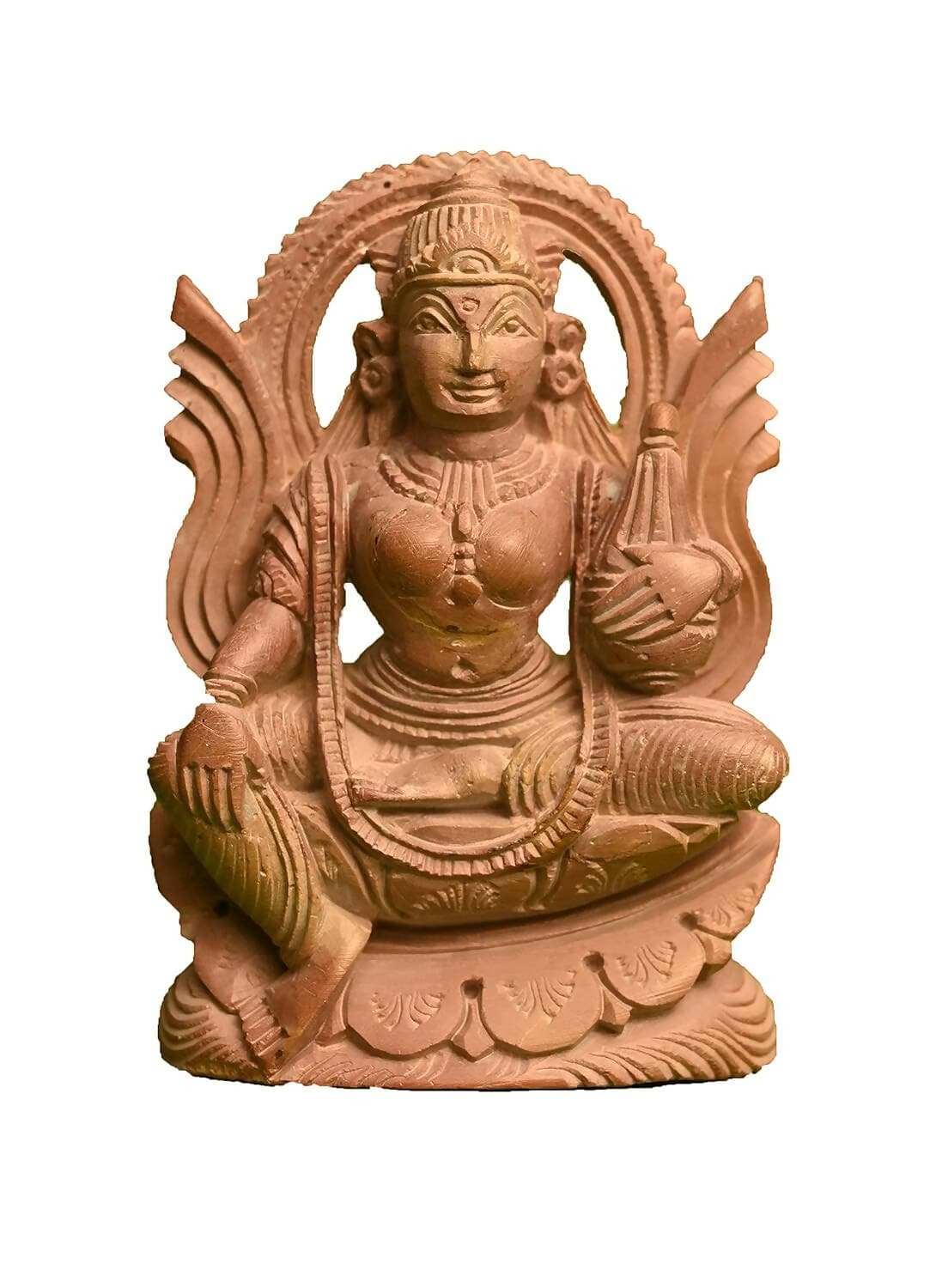 KariGhar Stone Hand Carved Mahalaxmi, Laxmi MATA Idol for Home - HalfPe