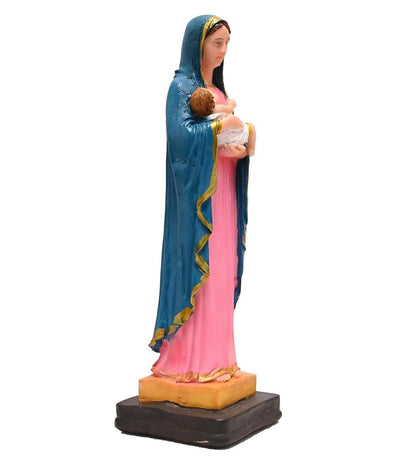 KariGhar Resin Our Lady of Bom Parte Catholic Idol Perfect for Home Decoration, Multicolour, (5 Inch) - HalfPe