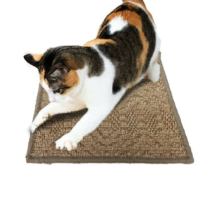 Mats Avenue Multi Use Sisal Cat Scratch Pad Honey Color 30X30 cm Small (Set of 5) - HalfPe