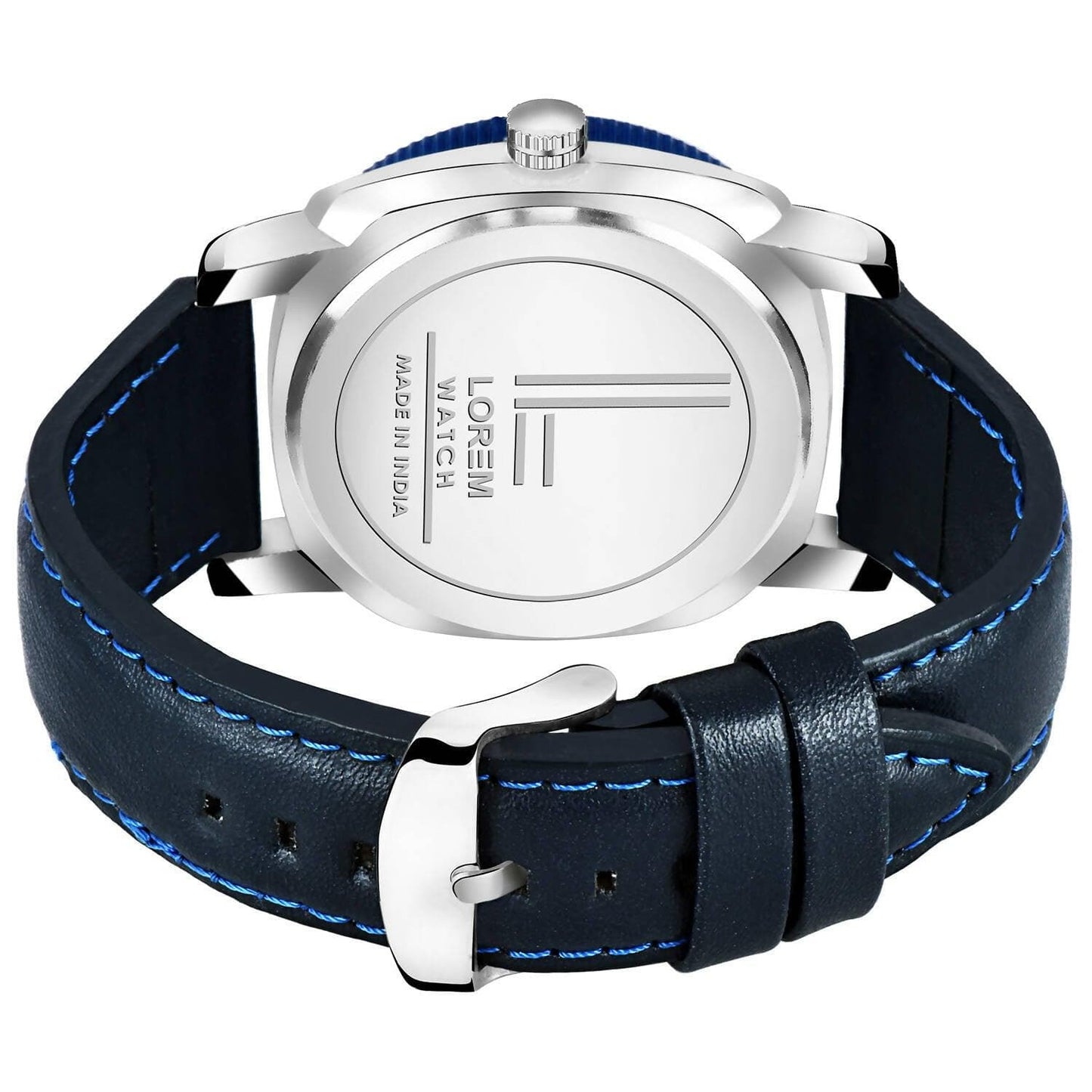 LOREM Blue Army Analog Watch For Men LR54 - HalfPe