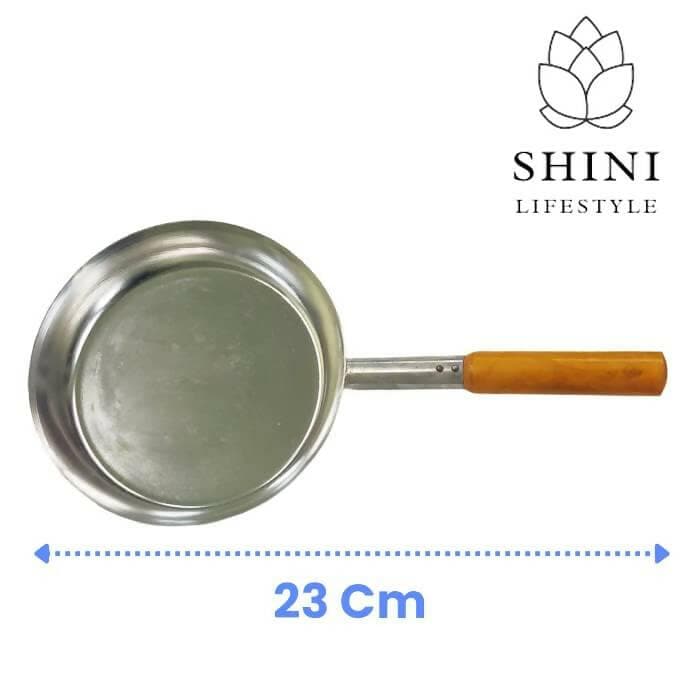 SHINI LIFESTYLE Super Smooth Galvanized Iron Shallow Fry Pan - HalfPe