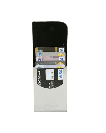 Metal Leatherite Business Card/Visiting Card/Credit Card Holder - HalfPe