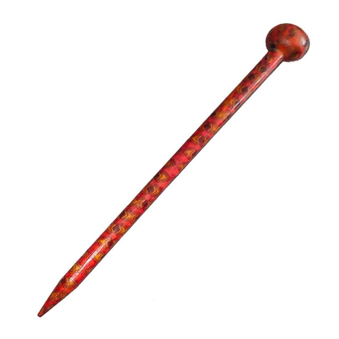 SENECIO Ethnic Retro Printed Hair Stick Set For Juda & Bun Pin - HalfPe