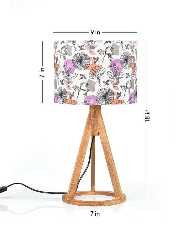 Gardenia Trio Wooden Lamp - HalfPe