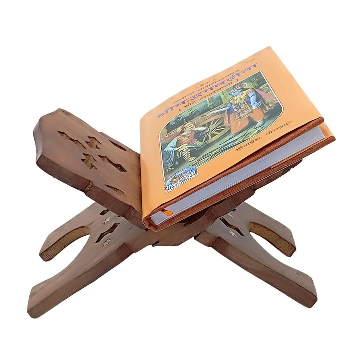 Santarms Book Stand Wooden for Reading (12 Inches) - HalfPe