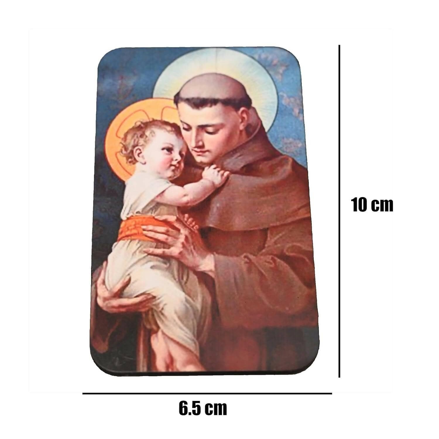 KariGhar Saint Anthony Magnet for Refrigerator | Cupboard | Office | Gifting & Decoration (Muticolour, 6.5 x 10 x 0.2 cm) - HalfPe