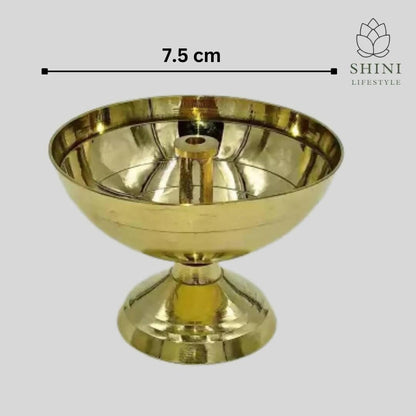 SHINI LIFESTYLE Brass Kuber Diya for Pooja Deepak (4) - HalfPe