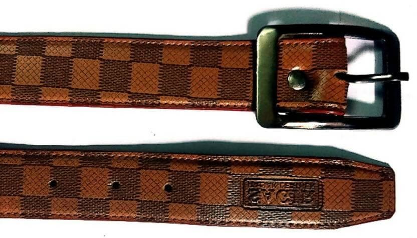 Men Tan Artificial Leather Belt (48) - HalfPe