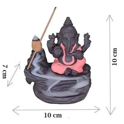 Polyresin Murti Holder Smoke Backflow Cone Incense Holder - HalfPe