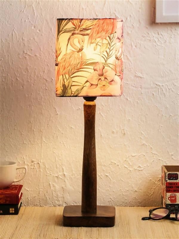 Pink Flamingo Wooden Lamp - HalfPe