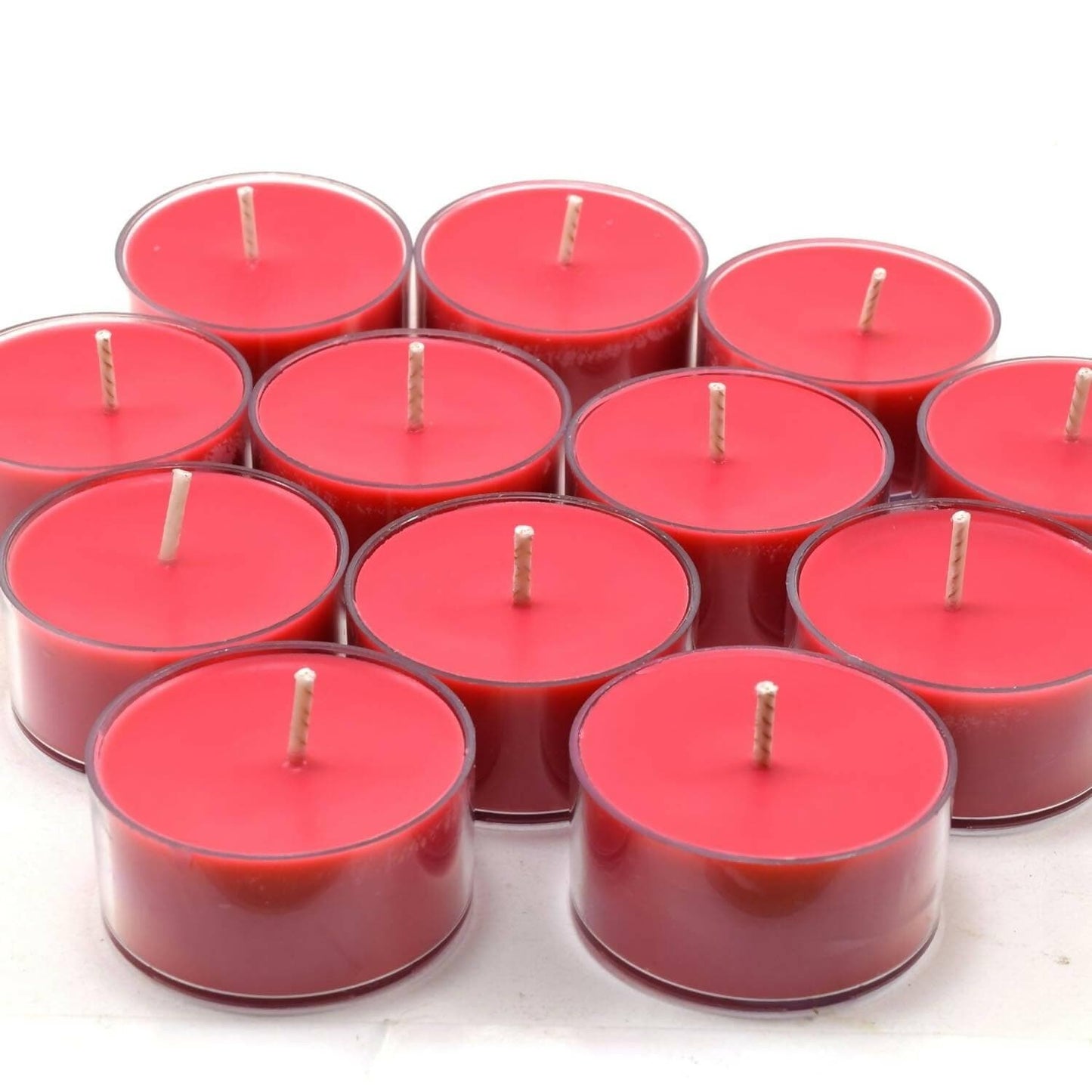 UDHWANI by Kakkumal Govindram Summer Strawberry Round Tealight Candles (Pack of 12) - HalfPe