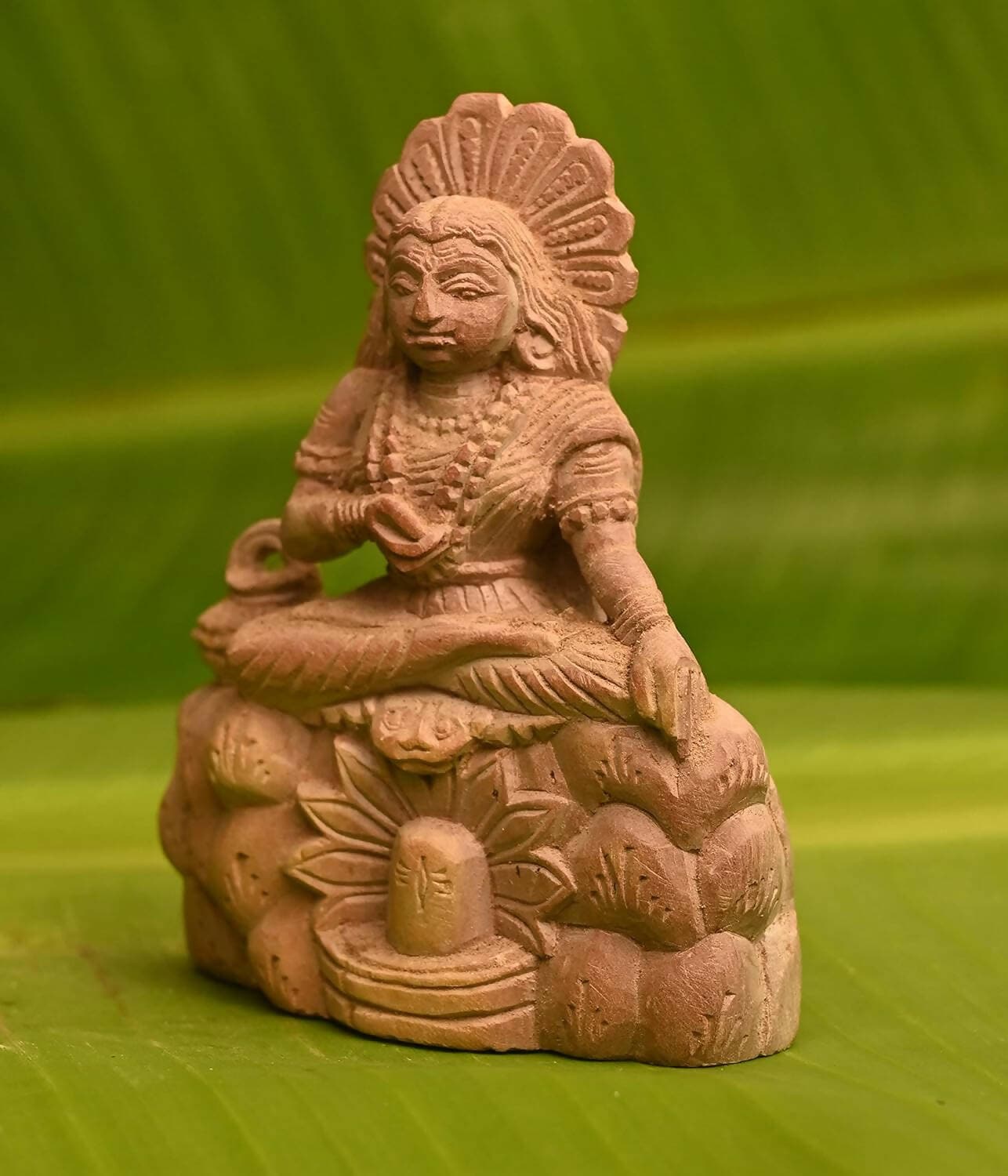 KariGhar Stone Hand Carved Parvati Maa, Sati MATA Idol for Home - HalfPe