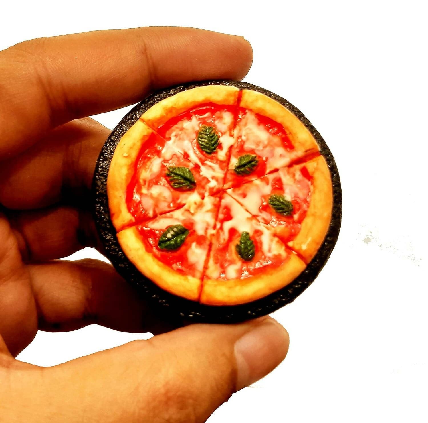 Cheese Pizza Miniature Fridge Magnet - HalfPe