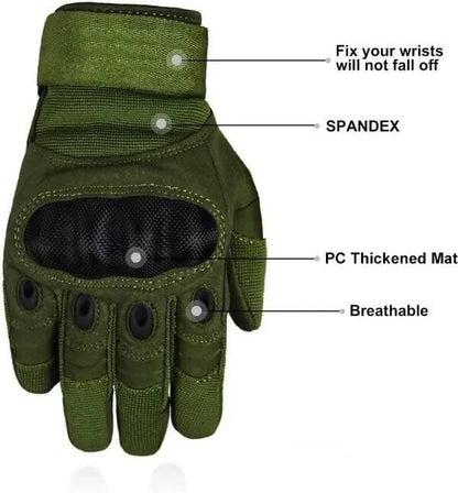 Cycling Motorcycle Gloves Riding Gloves (Green) - HalfPe