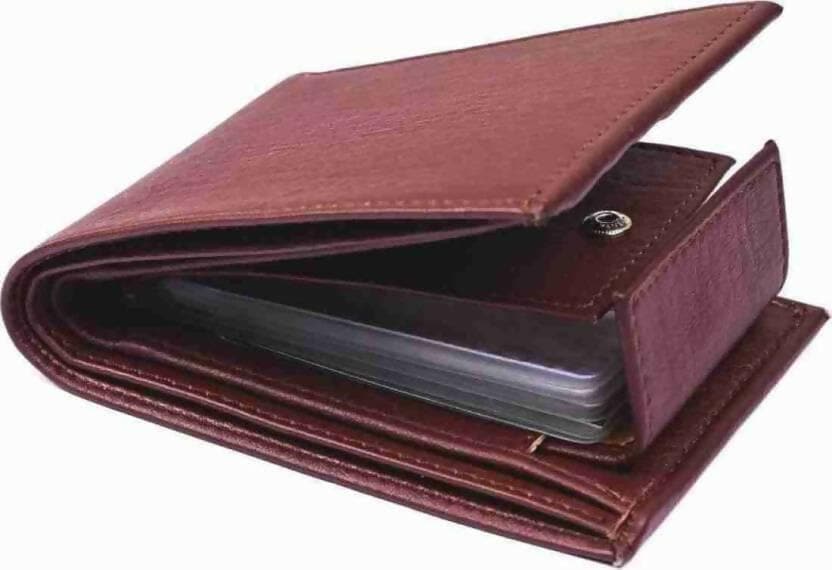 Fancy Men Two Fold PU Wallets - HalfPe