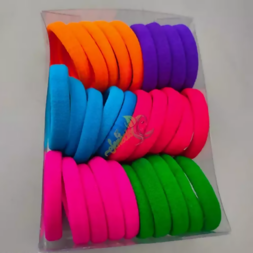 SENECIO 30Pc OBP-PRG Multicolor Hair Rubber Band Pack Premium Quality High Elasticity - HalfPe