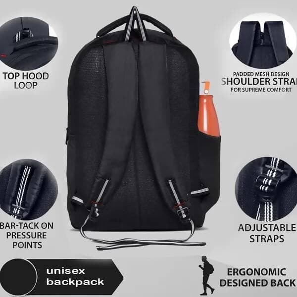 Laptop Backpack /Casual Backpack(Black) - HalfPe