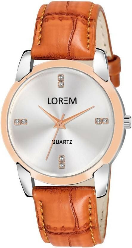 LOREM Silver Stylish Dial Analog Watch For Women LR344 - HalfPe