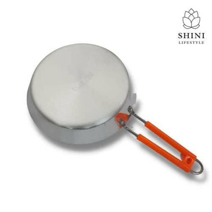 SHINI LIFESTYLE Aluminium Frying Pan, Deep Fry Pan with Handle Multipurpose Frying Pan for Cooking - HalfPe