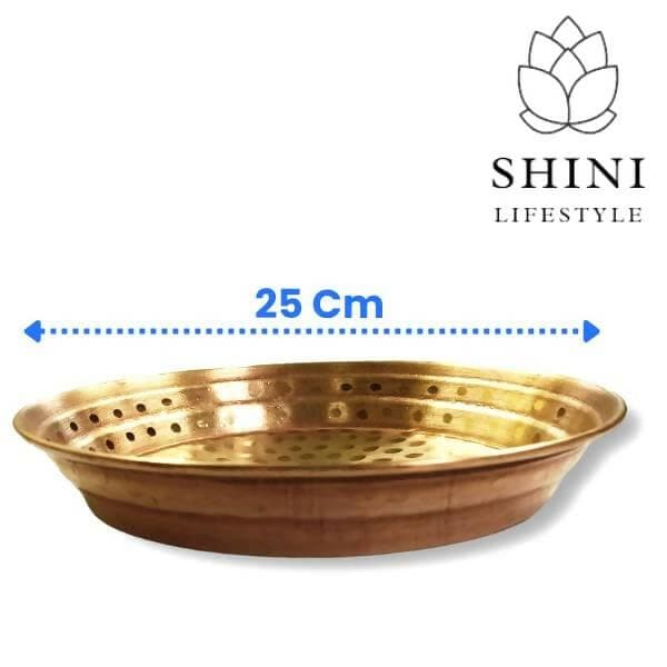 SHINI LIFESTYLE Copper Parat, Pooja Article (10 Inch) - HalfPe