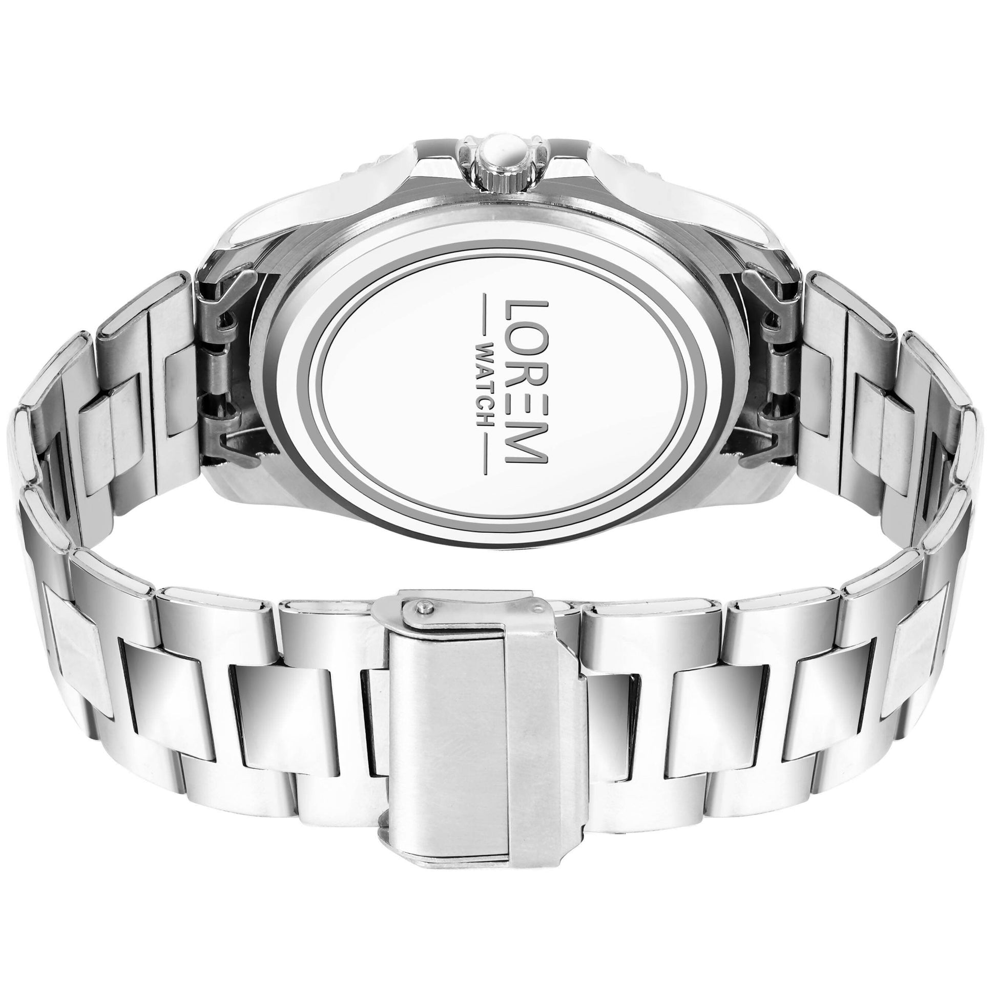 Silver Day-Date Function Casual Analog Watch For Men LR131 - HalfPe