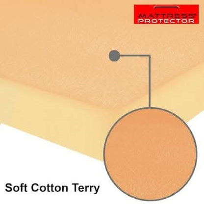 Mattress Protector Beige Waterproof Cover for King Size (84 x 78 inch) - HalfPe