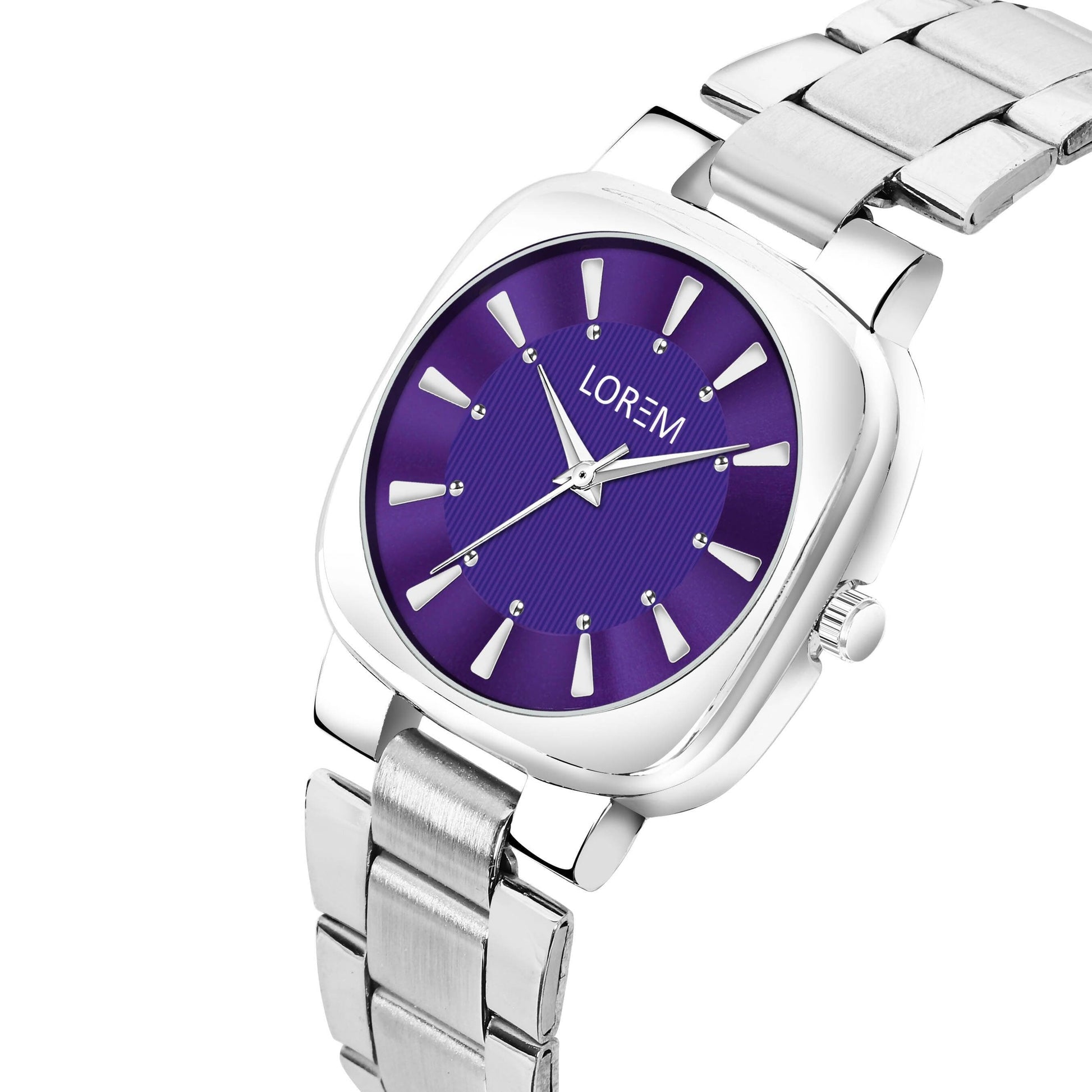 LOREM Purple Professional Analog Watch For Women LR302 - HalfPe