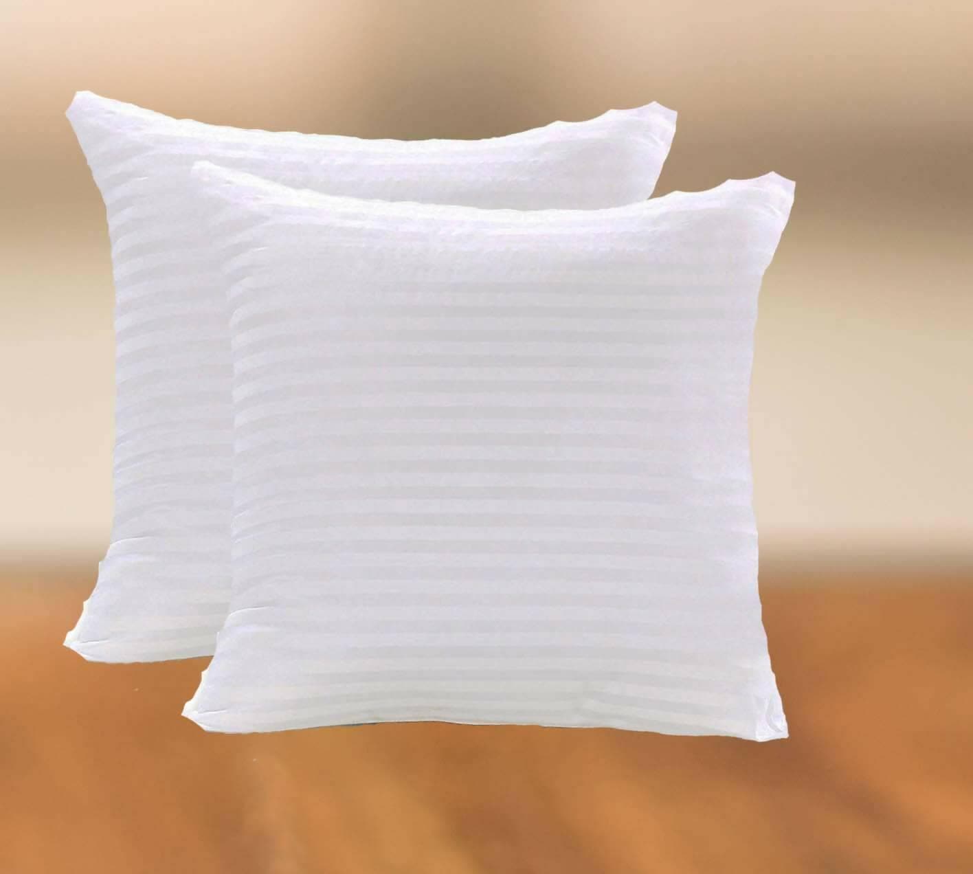 REST NEST Fiber Hotel Quality Polyester Fiber Filler Pillow (16x16 inch Inches Pillow , Set of 5 Pcs (White) - HalfPe